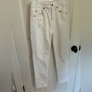 DAZE jeans SIZE 24 white ripped
